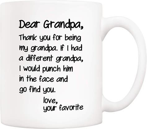 Amazon.com: Yanprint Cool Grandfather Gifts,Funpa Definition Ceramic ...