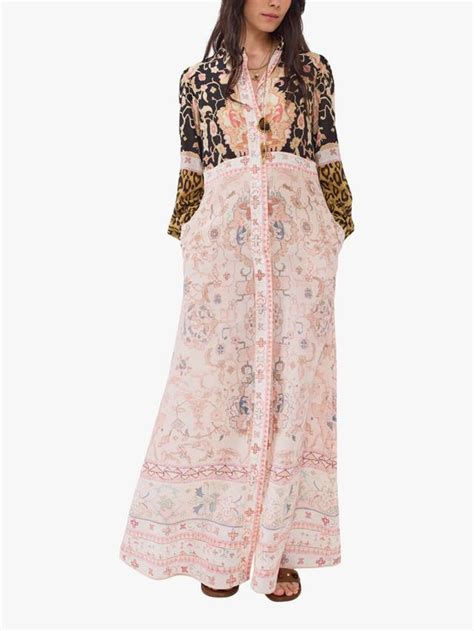 Hayley Menzies Desert Loom Pure Silk Shirt Dress, Multi