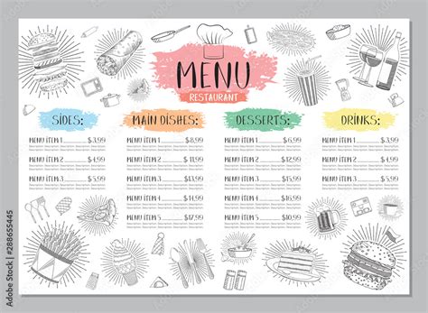 French Restaurant Menu Design 的图像结果