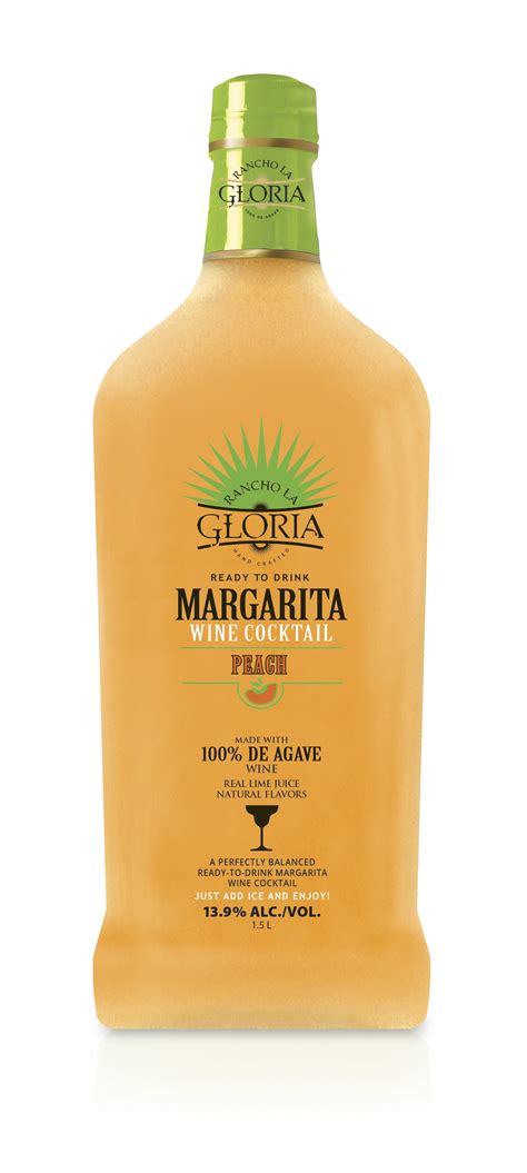 Rancho La Gloria, Peach Margarita Wine Cocktail, 13.9% ABV, 1.5L Glass ...