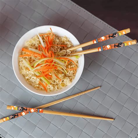 Buy Naruto Shadow Clone Wooden Chop Stick Set | Set of 4 9” Bamboo ...
