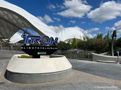 tron lightcycle run opening | the disney food blog