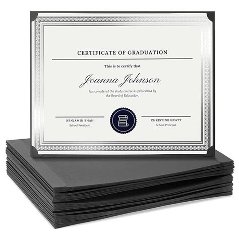 48-Pack Certificate Holder - Diploma Holder, Single Sided Holder for ...