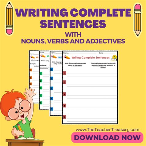 Image result for Writing Complete Sentences Worksheets