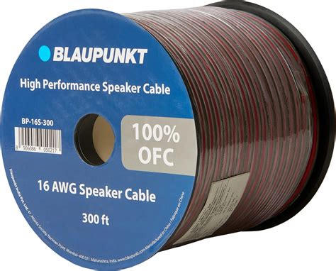 Buy Blaupunkt 16 Gauge OFC Speaker Wire -300ft - Spool Online at Low ...