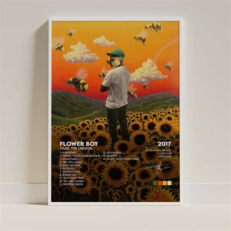 Tyler the Creator Flower Boy Album Cover Print Poster Digital Download ...