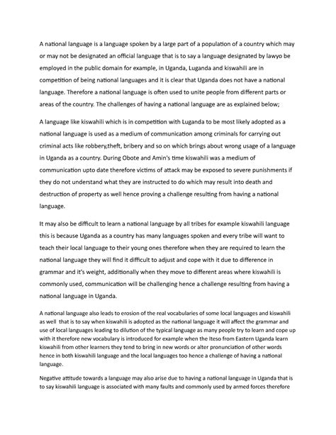 Image result for National Language Examples