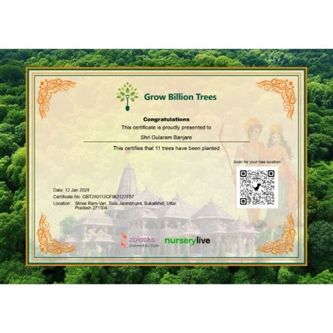 Trees for Shree Ram Katha by Ram Parivar – Grow Billion Trees