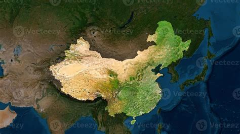 4K China Territory Map in Asia, High Resolution Satellite View, Widescreen 4K Resolution ...