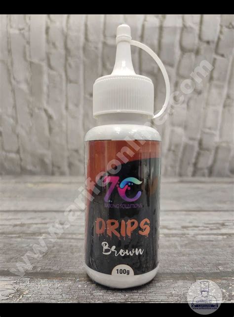 7C Edible Drips for Cakes Decoration - Brown( 100 gm ) – Arife Online Store