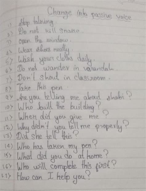 Change into passive voicePlease answer fast - Brainly.in