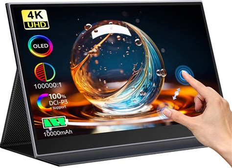 UPERFECT 4K OLED Touchscreen Portable Monitor with India | Ubuy