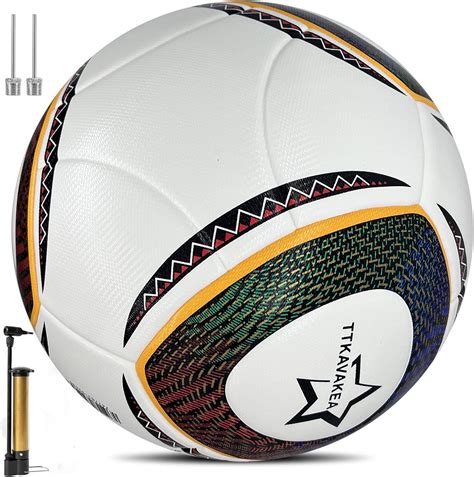 Amazon.com : TTKAVAKEA Size 5 Soccer Ball,Waterproof PU Leather ...