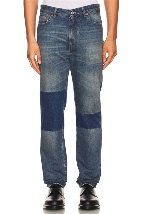 MM6 Maison Margiela MM6 Regular Fit 5 Pocket Skinny Jean in Blue | REVOLVE