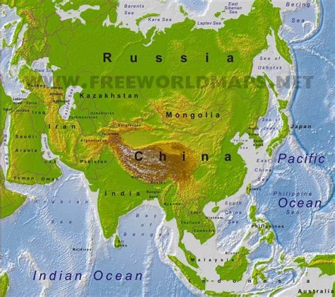 East Asia Physical Feature Map: Explore Mountains, Rivers, and More