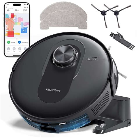 Proscenic Q8 Robot Vacuum Cleaner with Mop, Ultra Strong 6000Pa Robotic ...