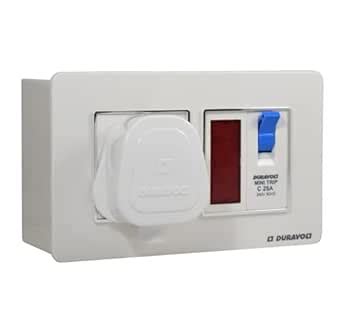 Duravolt Platinum Polycarbonate Modular AC Box with 25 A Single Pole ...