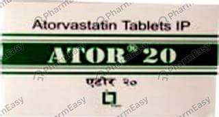 Ator 20 MG Tablet (10): Uses, Side Effects, Price & Dosage | PharmEasy