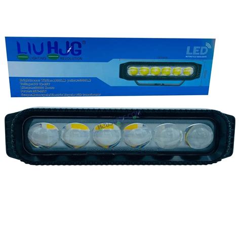HJG New 6 LED Sleek Projector Fog Light with Adaptor 50W 10000 Lumens ...