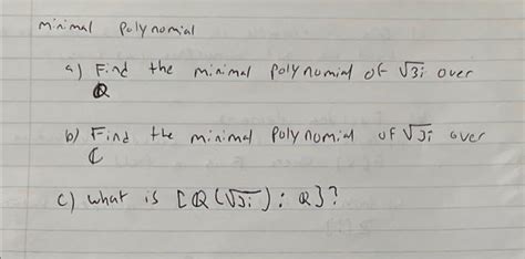 Image result for Examples of Minimal Polynomial of Matrix