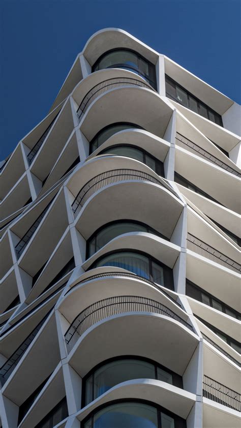 Download wallpaper 1350x2400 building, edges, balconies, architecture ...