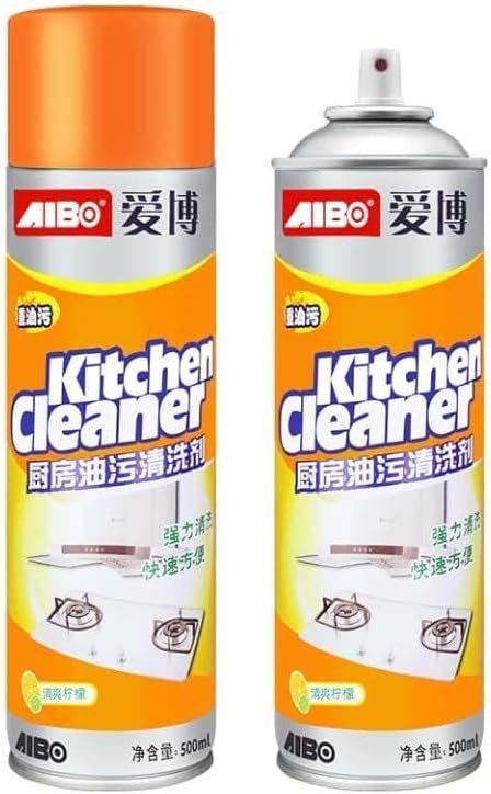 Kitchen Cleaner Foam Spray, Multi-Purpose Grease and Oil Stain Remover ...