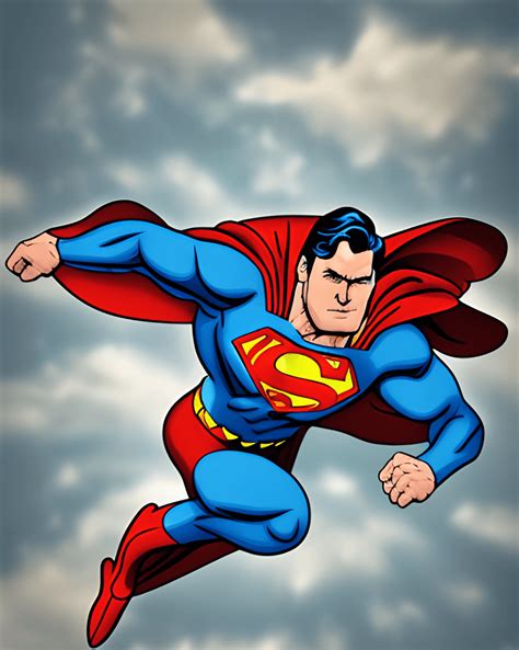 Superman Cartoon Flying