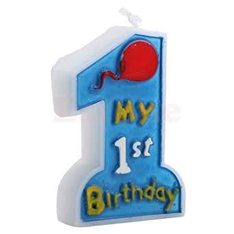 PartyHut® My 1st Birthday Candle (1pc) : Amazon.in: Home & Kitchen