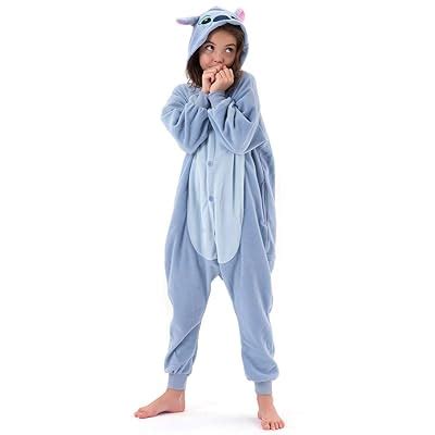 Buy Beauty Shine Unisex Child Stitch Onesies Costume Cosplay Pajamas ...