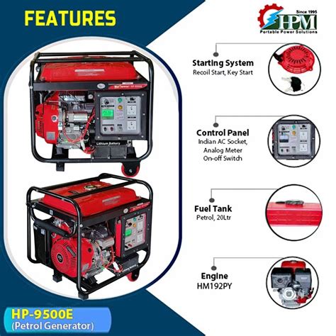 Honda Generators - Petrol Generator 2.1 KVA , Model GE-2400PS, Recoil ...