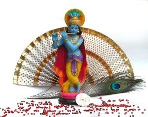 The Arte House Vishu Kani kit with Polymarble Krishna(30 cm) Decorative ...