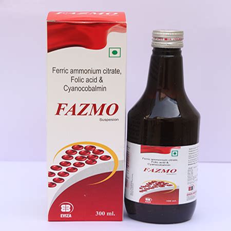 Fazmo - Ferric ammonium citrate Folic acid & Cyanocobalmin - Eviza ...