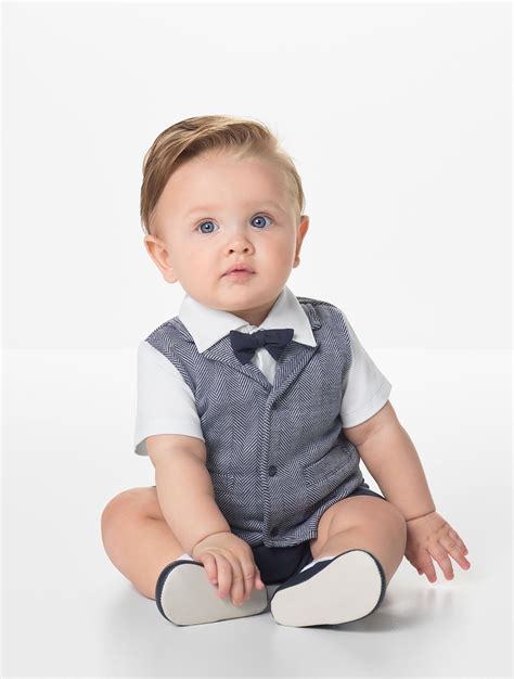 Baby Boys' Christening Clothing Boys White Romper Outfit For ...