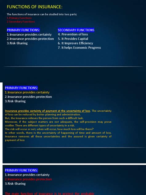 Image result for Functions of Insurance Lesson