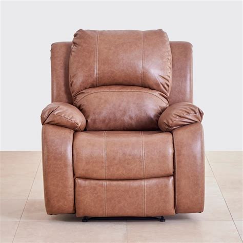Buy Ashby Nxt Faux Leather 1-Seater Recliner - Brown from Home Centre ...