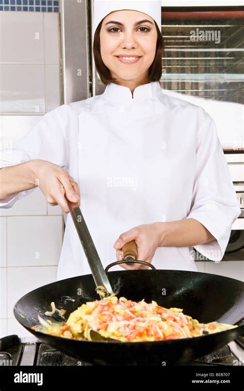 Image result for Female Chef Cooking Food