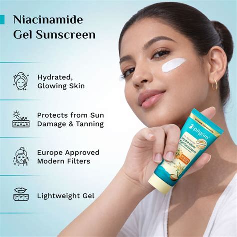 Pilgrim Sunscreen - SPF 50+ PA++++ 5% Niacinamide Sunscreen For Women ...