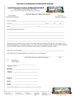 Fillable Online MOVING-OVERSIZED-OVERWIDTH PERMIT Fax Email Print ...