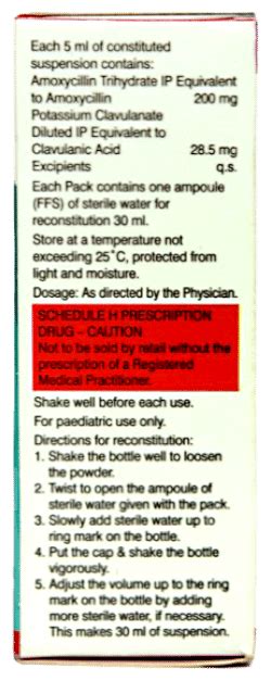 Dericlav Orange Flavour Dry Syrup 30ml - Uses, Side Effects, Dosage ...