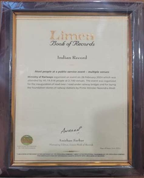 Indian Railways enters its name into Limca Book of Records
