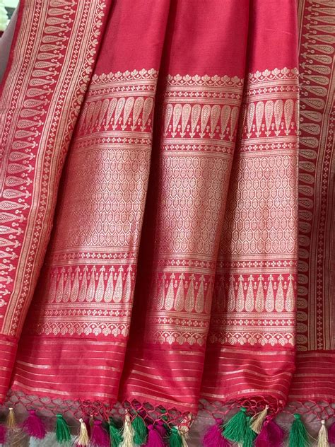 Katan Silk Dupatta - Heritage Weaves
