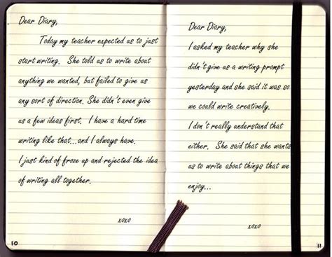 Creative writing diary entry essays - help with essay