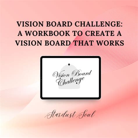 Vision Board Challenge Workbook | A Step-by-Step Guide to Create a Vis ...