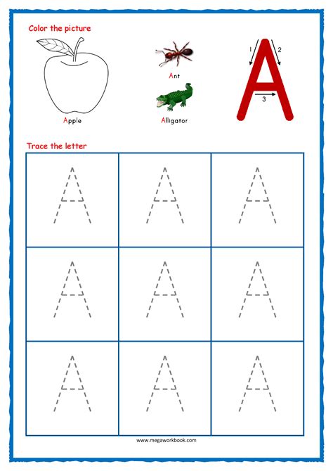 Tracing Letter A Worksheet - Printable Calendars AT A GLANCE