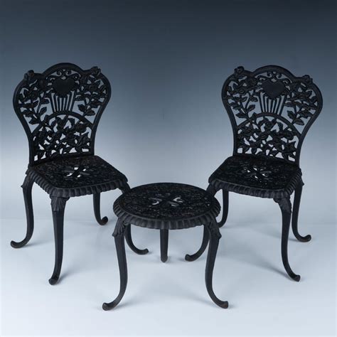 Children Cast Iron Patio Chairs & Table