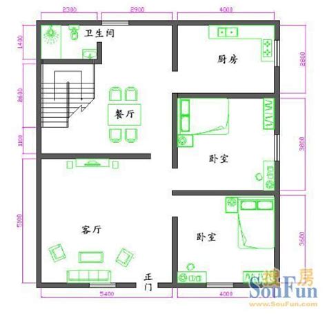 90平方房屋平面设计图 两层楼-青岛新房网-房天下