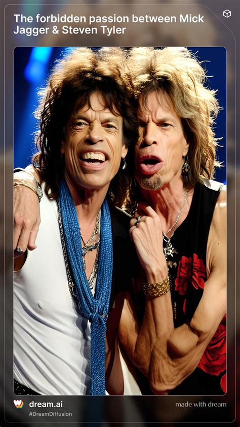 The forbidden passion between Mick Jagger & Steven Tyler : r/weirddalle