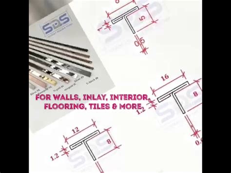 Stainless Steel Decorative Profiles - PVD Titanium Coated SS T Profiles ...