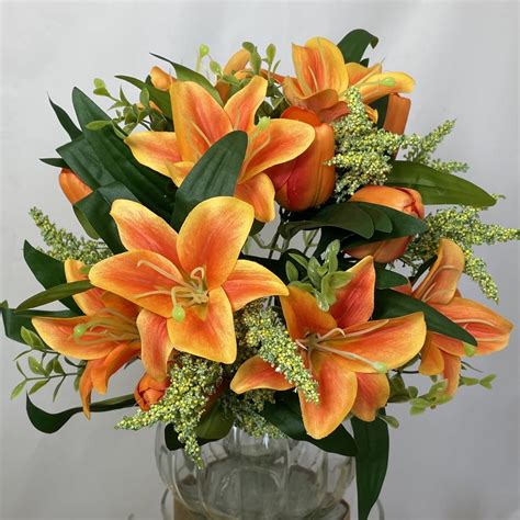 Orange Lily Flower Bouquets