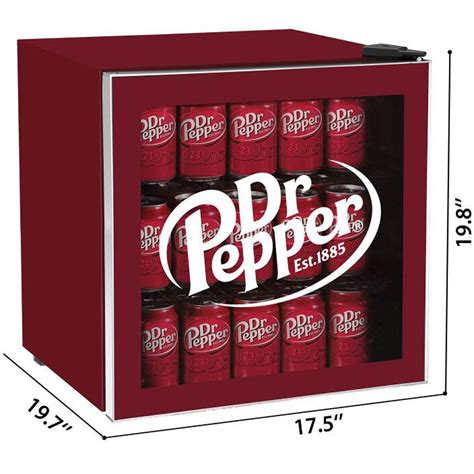 Dr. Pepper 1.8-cu ft Compact Refrigerator Maroon (EA1) | Canex